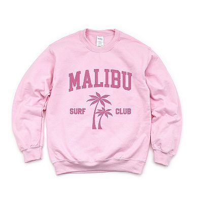 Embroidered Malibu Surf Club 2XL Light Pink