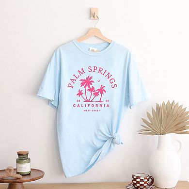 Palm Springs Palm Trees Garment Dyed Tees
