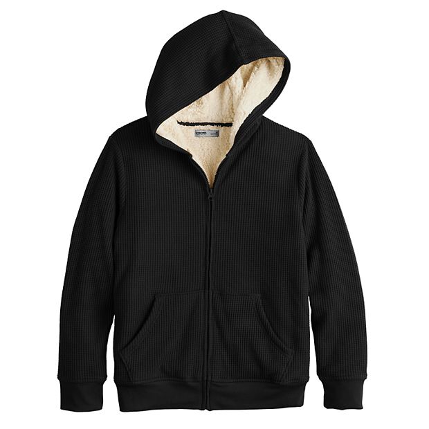 Boys Sonoma Goods For Life Faux Shearling Lined Hoodie