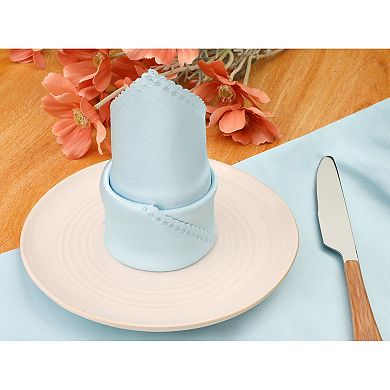 Satin Napkins Set Of 6 Cloth Napkins For Dinner Party