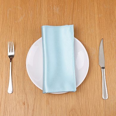Satin Napkins Set Of 6 Cloth Napkins For Dinner Party