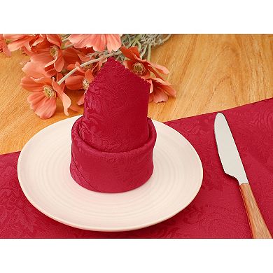 Cloth Napkins Set Of 6 Polyester Cloth Dinner Table Napkins