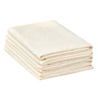 Cloth Napkins Set Of 6 Polyester Cloth Dinner Table Napkins