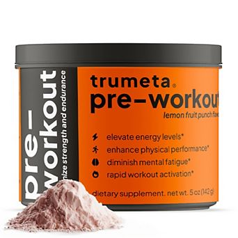 TRUMETA Lemon Fruit Punch Flavor Pre-Workout Powder