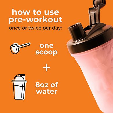 TRUMETA Lemon Fruit Punch Flavor Pre-Workout Powder