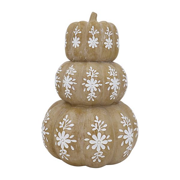 Celebrate Together™ Floral Resin Pumpkin Stack