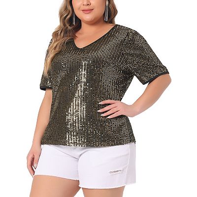 Plus size party tops best sale