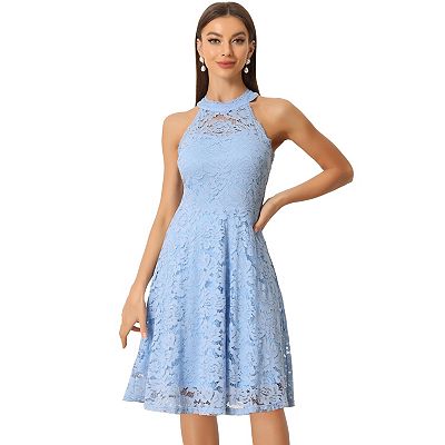 a line embellished dress Atria Backless Halter Long A-Line Prom Dress 6816H Pale Green / XSmall main image 0