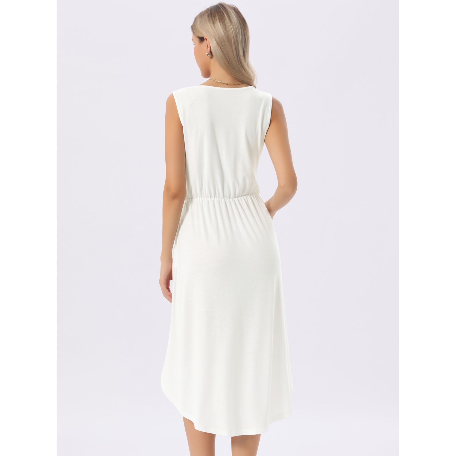below the knee flowy dresses Dress For Women V Neck Long Sleeves Solid Color Flowy Casual Summer Dresses  Womens with Pockets below The Knee Dresses Womens Dresses for Work Dresses  for Beaches Short Dress with Pockets Womens -