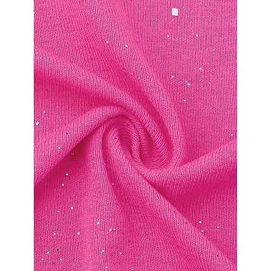 Ruched Bodycon Dress for Women's Tie Halter Neck Backless Sparkly Dresses