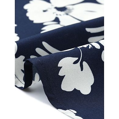 Women's Plus Size Floral Tops Summer Casual V Neck Flowy Sleeve Loose Chiffon Babydoll Blouses