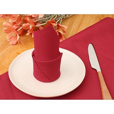 6 Pack Polyester Cloth Napkins Dinner Napkins Cloth For Banquet