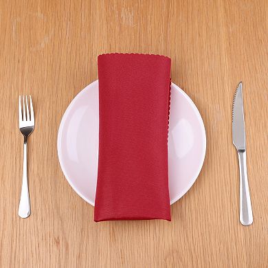 6 Pack Polyester Cloth Napkins Dinner Napkins Cloth For Banquet