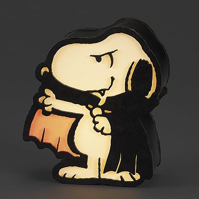 Gender Neutral Roman 7.5"H Lighted Snoopy Vampire LED Plaque