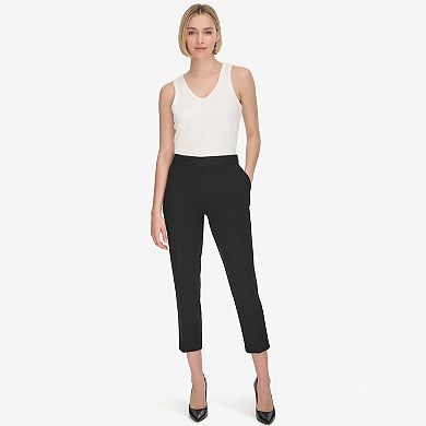 Women's Andrew Marc Elastic Back Capri Pants