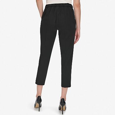 Women's Andrew Marc Elastic Back Capri Pants