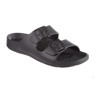 totes Women's Everywear® Double Buckle Adjustable Slide Sandals
