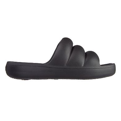 totes Women's Everywear Molded Puffy Slide Sandals
