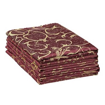 6 Pack Cocktail Napkins Satin Cloth Napkins For Dinner, Parties, Restaurant