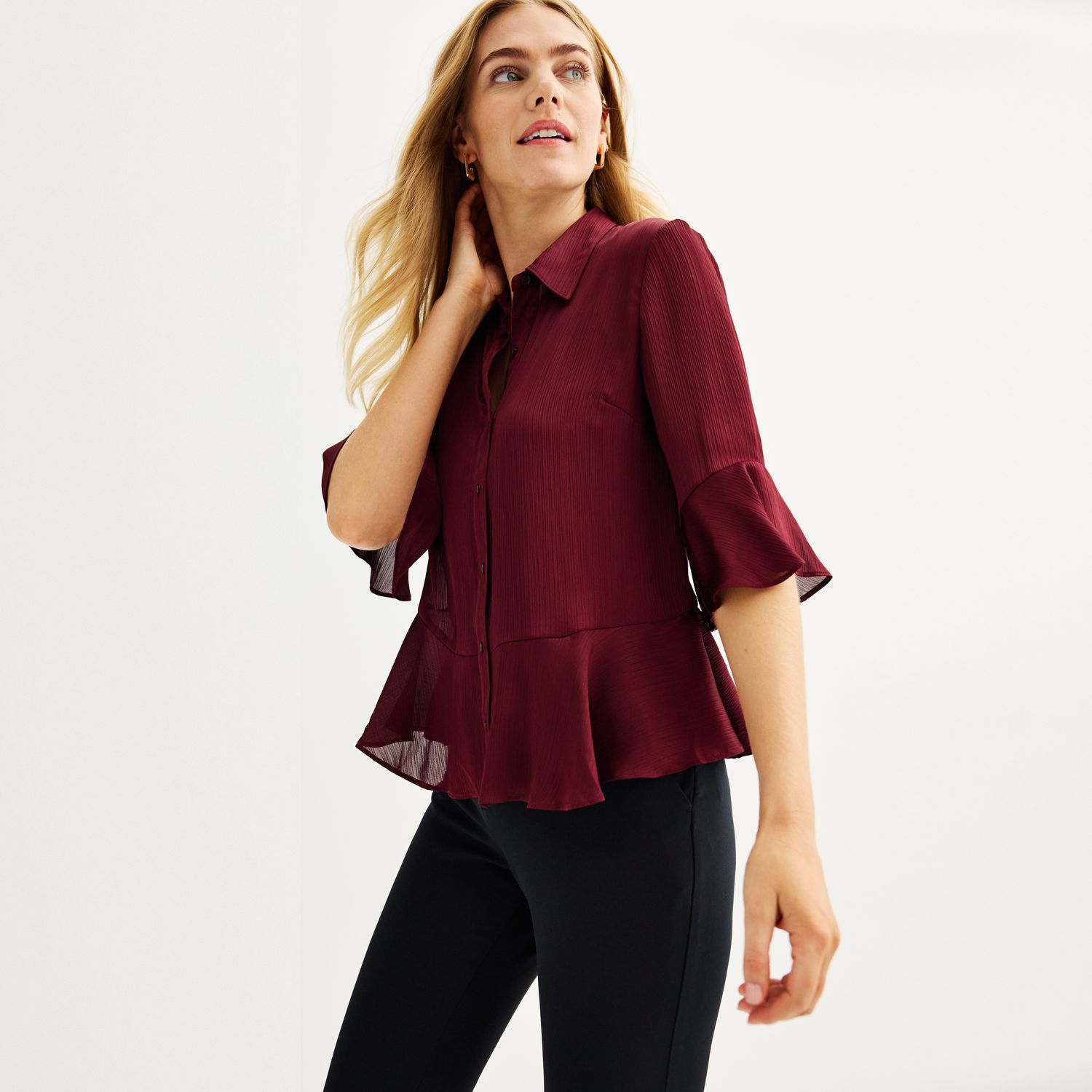 Work Blouses | Kohl's