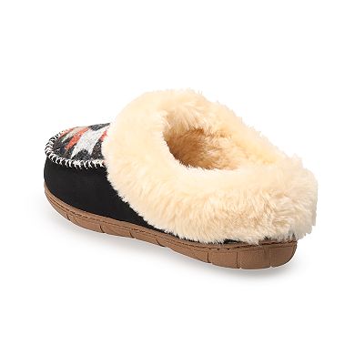 LifeStride Women's Moc Toe Patterned Clog Slippers