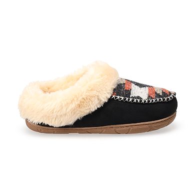 LifeStride Women's Moc Toe Patterned Clog Slippers