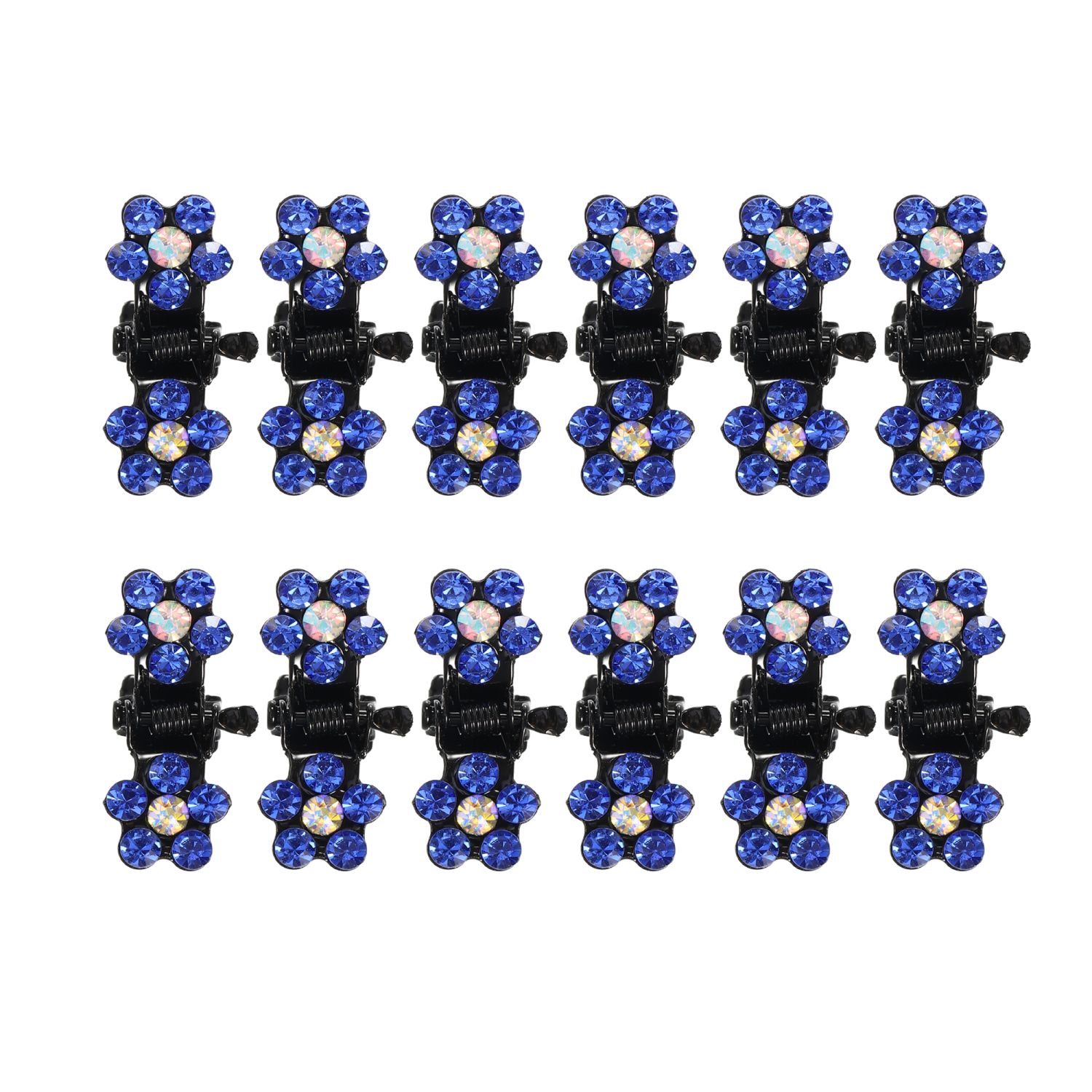 12 Pcs Mini Hair Claw Clip Small Rhinestone Hair Clips For Women