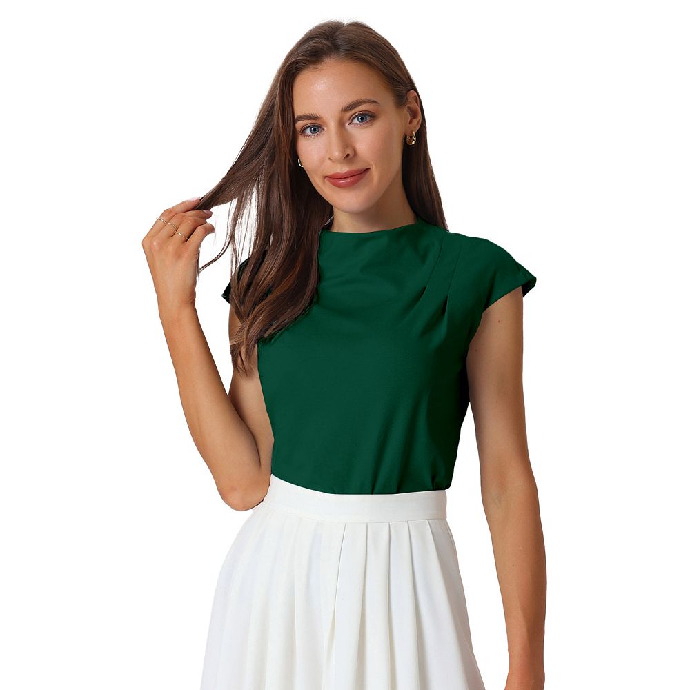 Sadie Mock Neck Knitted Blouse