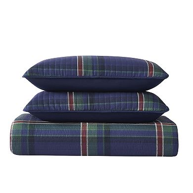 Truly Soft Bronson Plaid Quilt Set