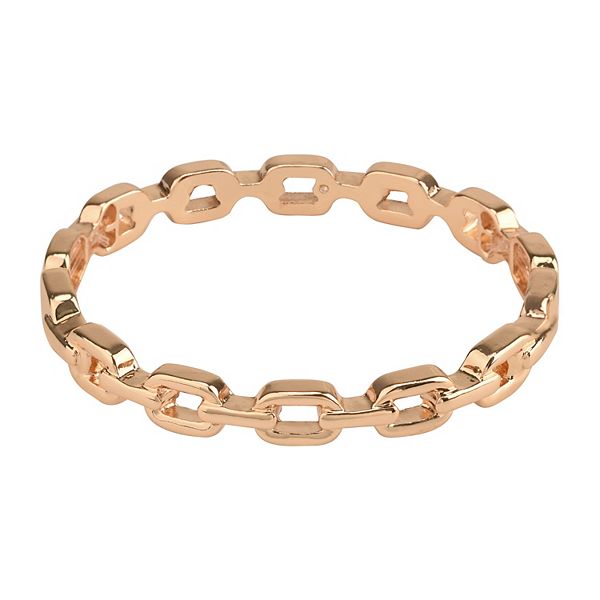 Gold Tone Stretch Bangle Bracelet