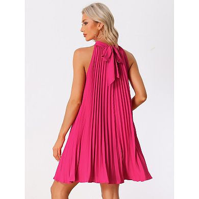 Women's Halter Neck Dress Sleeveless Casual Dresses