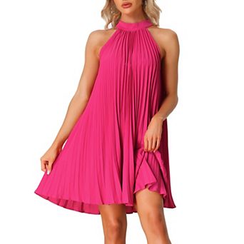 Women's Halter Neck Dress Sleeveless Casual Dresses