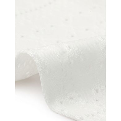 Women's Plus Size Tank Tops Eyelet Embroidery Sleeveless Spaghetti Strap Loose Fit