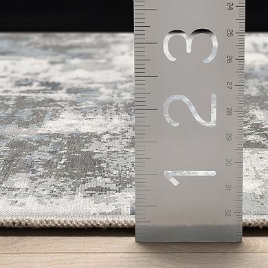 Well Woven Abstract Marrakech Coral Modern Area Rug