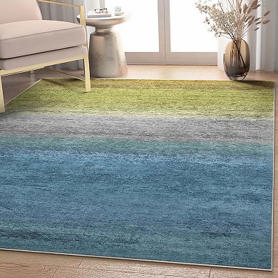 Well Woven Abstract Sunset Modern Area Rug