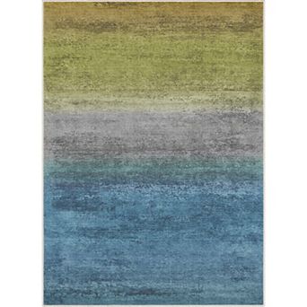 Well Woven Abstract Sunset Modern Area Rug
