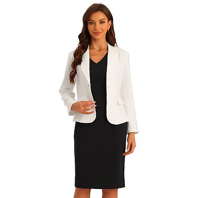 women dress with blazer formal Grey Grace Pleated Blazer Dress – Beyond Formals main image 1