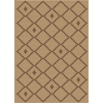 Well Woven Jute Printed Akita Flat-Pile Area Rug