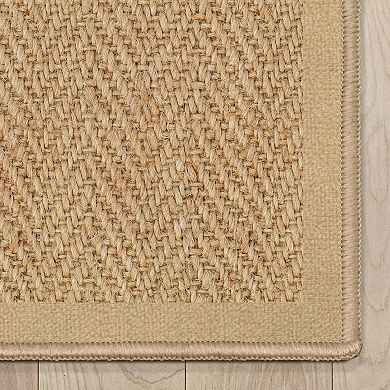 Well Woven Jute Printed Boerboel Beige Flat-Pile Area Rug