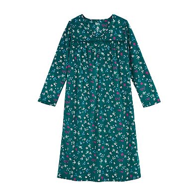 Women's Croft & Barrow® Long Sleeve V-Neck Nightgown