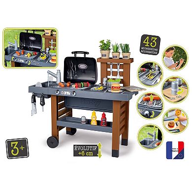 Smoby Garden Kitchen 43-pc. Outdoor Accessory Play Set