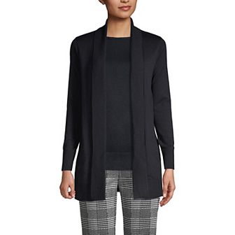 Women's Lands' End Shawl Collar Cardigan Sweater