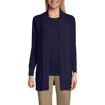 Women's Lands' End Shawl Collar Cardigan Sweater
