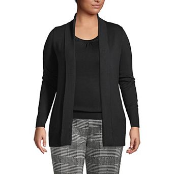 Plus Size Lands' End Shawl Collar Cardigan Sweater