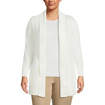 Plus Size Lands' End Shawl Collar Cardigan Sweater