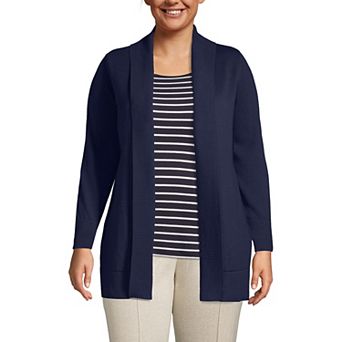 Plus Size Lands' End Shawl Collar Cardigan Sweater
