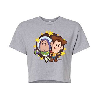 Disney / Pixar's Toy Story Buzz Lightyear & Woody Juniors' Cropped Tee