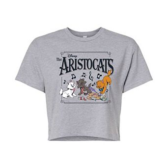 Disney's The Aristocats Juniors' Poster Cropped Tee