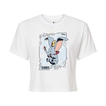 Disney's Dumbo Juniors' Poster Cropped Tee