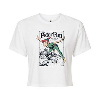Disney's Peter Pan Juniors' Poster Cropped Tee